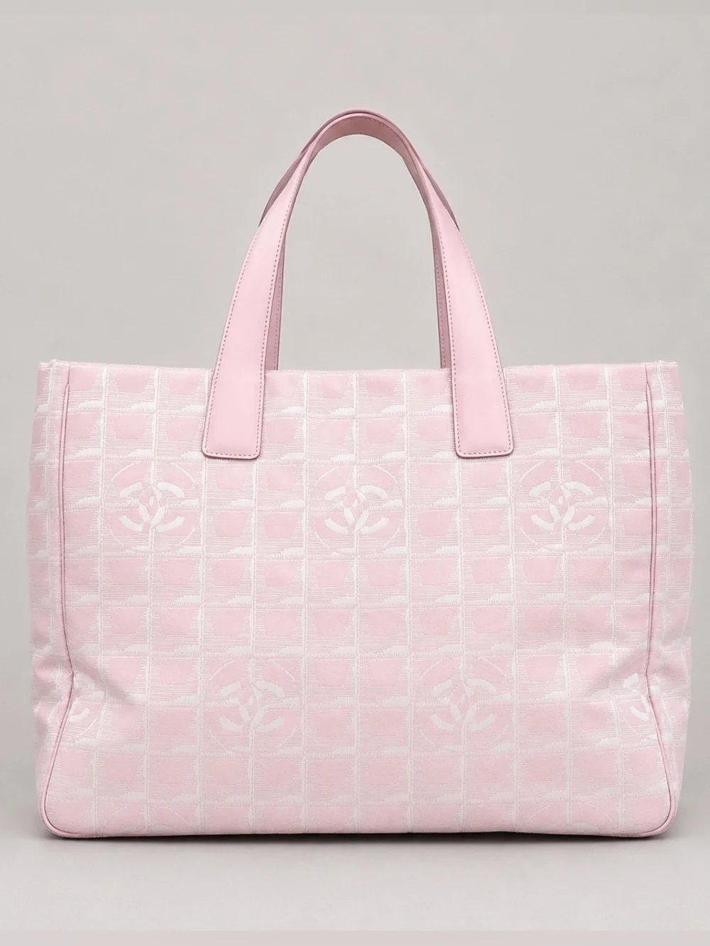 CHANEL CC logo Pink Tote